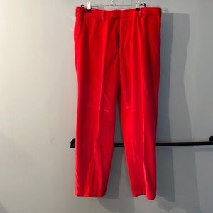 Men’s red velour pants. J. McLaughlin size 34.